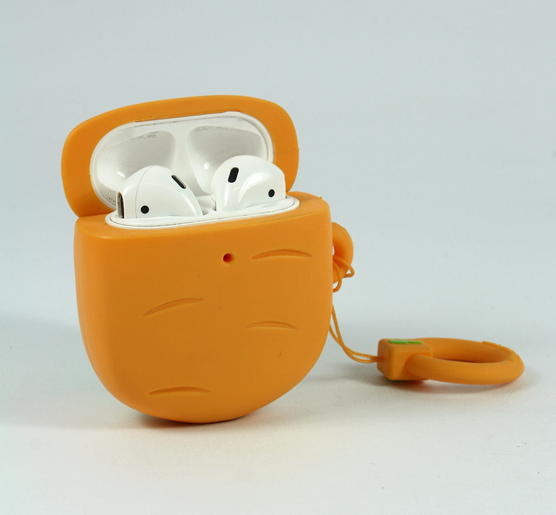 Mojipower - Bolsa para AirPods Carrot,mojipower,bolsa,para,airpods,carrotbolsa,para,colocar,os,apple,airpods,tem,textura,aborrachada,e,dimensoes,55,x,91,x,27,cm