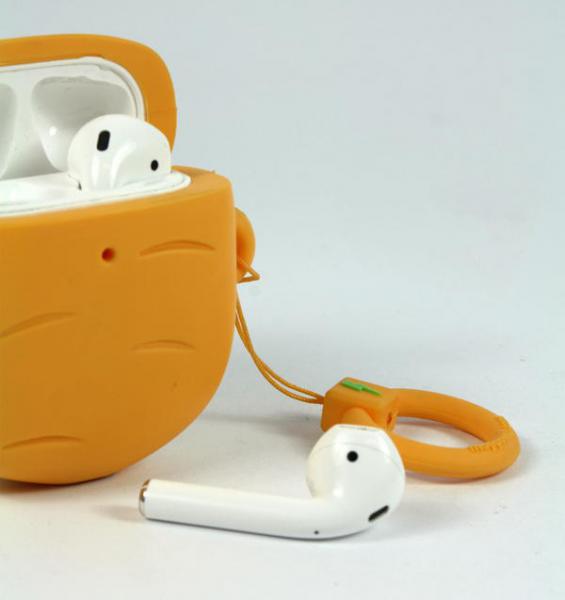 Mojipower - Bolsa para AirPods Carrot,mojipower,bolsa,para,airpods,carrotbolsa,para,colocar,os,apple,airpods,tem,textura,aborrachada,e,dimensoes,55,x,91,x,27,cm