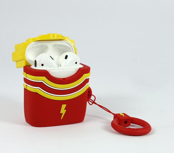 Mojipower - Bolsa para AirPods Fries                      ,mojipower,bolsa,para,airpods,fries,bolsa,para,colocar,os,apple,airpods,tem,textura,aborrachada,e,dimensoes,61,x,75,x,35,cm