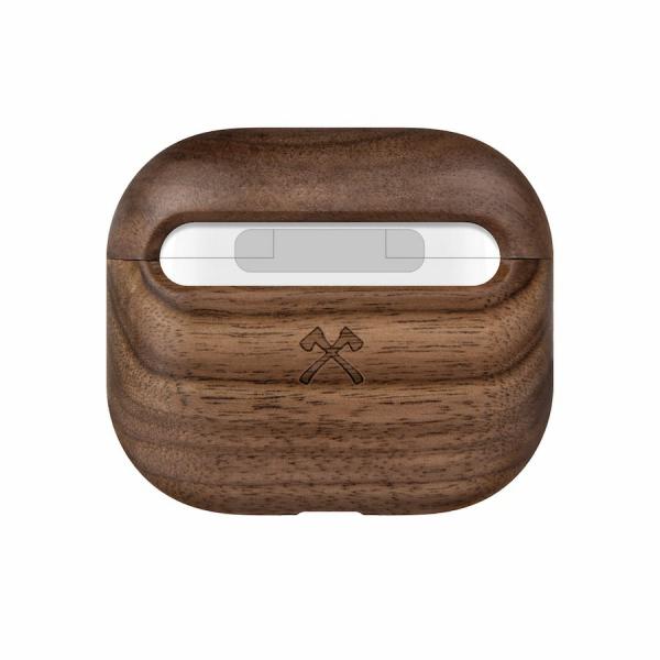 Woodcessories - Wood AirPods 3,woodcessories,wood,airpods,3capa,para,airpods,3,em,madeira,tem,orificios,para,colocar,fita,de,suspensao,(nao,incluida),suporta,carregamento,qi