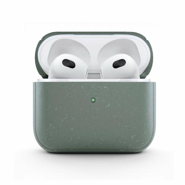 Woodcessories - Bio AirPods 3 (midnight green),woodcessories,bio,airpods,3,(midnight,green)bolsa,para,airpods,fabricada,em,material,organico,a,base,de,palha,e,trigo,com,tratamento,antibacteriano,que,evita,em,999%,o,desenvolvimento,de,germes,permit