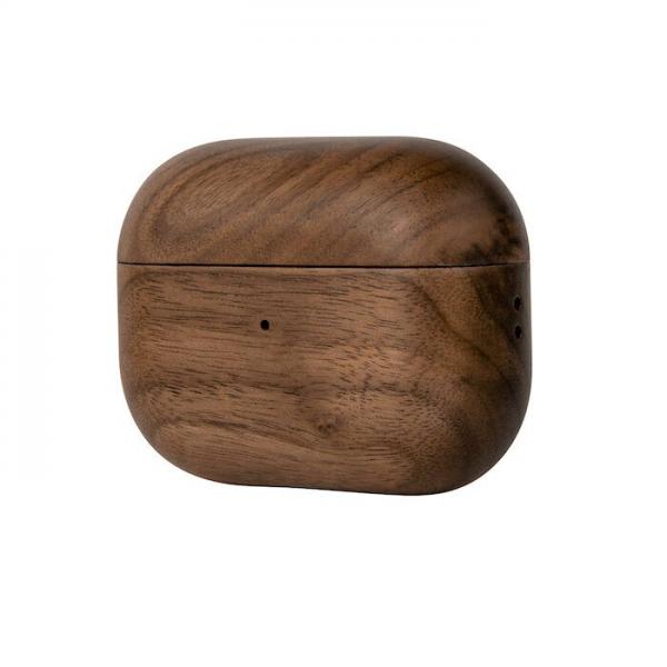 Woodcessories - Wood AirPods Pro              ,woodcessories,wood,airpods,pro,capa,para,airpods,pro,em,madeira,tem,orificios,para,colocar,fita,de,suspensao,(nao,incluida),suporta,carregamento,qi