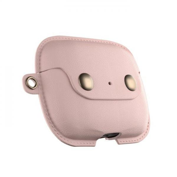 Woodcessories - AirCase Pro (rose)   ,woodcessories,aircase,pro,(rose),bolsa,em,cabedal,vegan,para,os,apple,airpods,pro,com,fita,de,suspensao,tambem,em,cabedal,a,fita,tem,comprimento,ajustavel