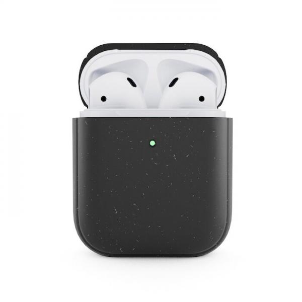 Woodcessories - Bio AirPods 1/2 (black),woodcessories,bio,airpods,1/2,(black)bolsa,para,airpods,fabricada,em,material,organico,a,base,de,palha,e,trigo,com,tratamento,antibacteriano,que,evita,em,999%,o,desenvolvimento,de,germes,permite,carre