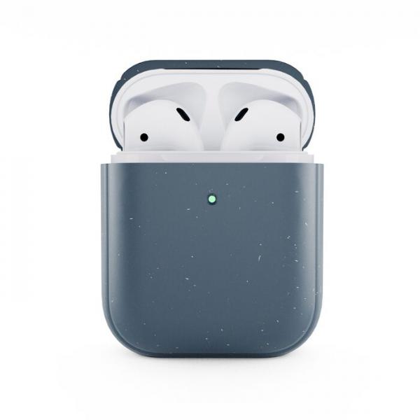 Woodcessories - Bio AirPods 1/2 (navy blue)  ,woodcessories,bio,airpods,1/2,(navy,blue),bolsa,para,airpods,fabricada,em,material,organico,a,base,de,palha,e,trigo,com,tratamento,antibacteriano,que,evita,em,999%,o,desenvolvimento,de,germes,permite,