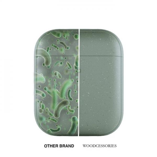 Woodcessories - Bio AirPods 1/2 (midnight green)  ,woodcessories,bio,airpods,1/2,(midnight,green),bolsa,para,airpods,fabricada,em,material,organico,a,base,de,palha,e,trigo,com,tratamento,antibacteriano,que,evita,em,999%,o,desenvolvimento,de,germes,per