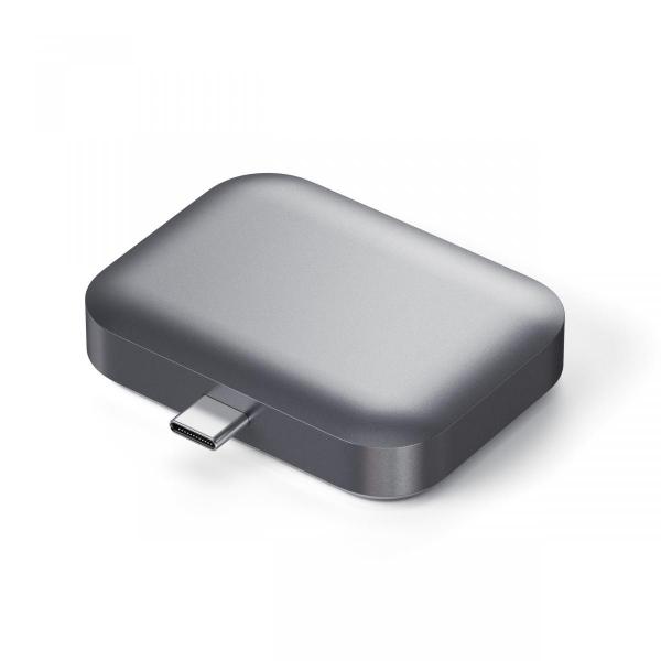 Satechi - USB-C Wireless Charging Dock for AirPods,satechi,usbc,wireless,charging,dock,for,airpodsdoca,com,disco,de,carregamento,para,apple,airpods,e,airpods,pro,liga,a,qualquer,porta,usbc,alimentada,(portateis,carregadores,usbc,etc),pode,ser,ligada,d