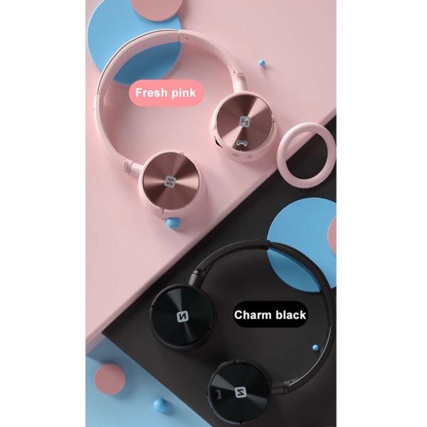 Swissten - Trix Wireless Headphones (pink),swissten,trix,wireless,headphones,(pink)headphone,bluetooth,com,cabo,minijack,para,ligar,a,equipamentos,com,essa,porta,tem,microfone,incorporado,bateria,com,capacidade,para,6,a,8,horas,de,musica,permi