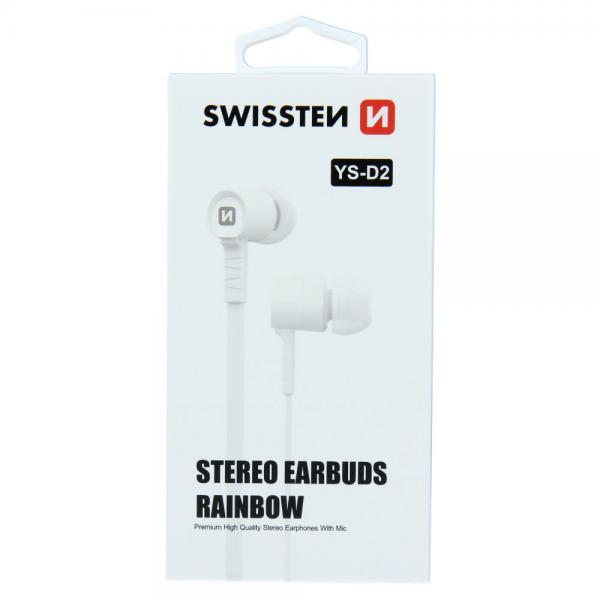 Swissten - Earbuds Rainbow YS-D2 (white)