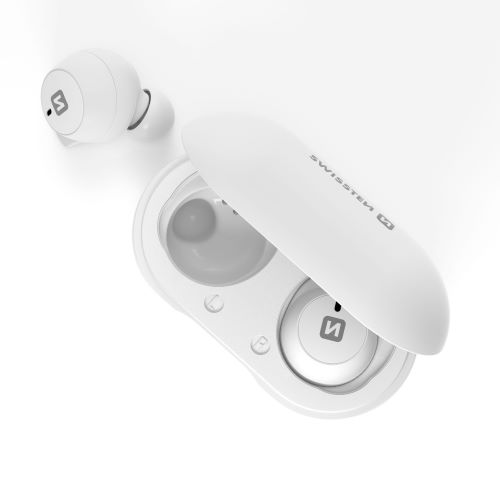 Swissten - Stonebuds (white)                 ,swissten,stonebuds,(white),earphones,bluetooth,v51,carregam,na,sua,bolsa,têm,autonomia,para,25,hrs,de,funcionamento,inclui,cabo,usb,para,ligacao,da,bolsa,a,um,carregador,ac,ou,computador,tem,tempo,de