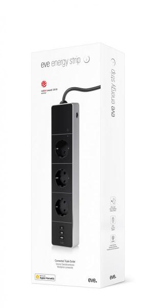 eve - Eve Energy Strip,eve,eve,energy,stripextensao,ac,em,aluminio,com,3,fichas,ac,controlavel,por,apple,homekit,(em,equipamentos,ios,como,iphone,ipad,apple,watch,homepod),permite,medir,o,consumo,de,energia,ligar/desligar,o