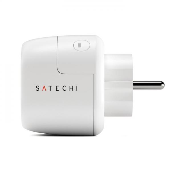 Satechi - Smart Outlet (EU),satechi,smart,outlet,(eu)ficha,ac,controlavel,por,apple,homekit,(em,equipamentos,ios,como,iphone,ipad,apple,watch,homepod),permite,medir,o,consumo,de,energia,ligar/desligar,os,equipamentos,nela,ligado