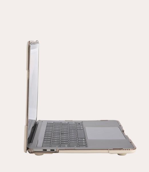 Tucano - Scocca MacBook Pro 13 v2020/2022 (beige),tucano,scocca,macbook,pro,13,v2121/2122,(beige)capa,transparente,com,bordo,em,tpu,antichoque,para,a,parte,superior,e,inferior,do,macbook,na,base,tem,2,pes,que,servem,de,stand,e,arrumam,dentro,da,capa