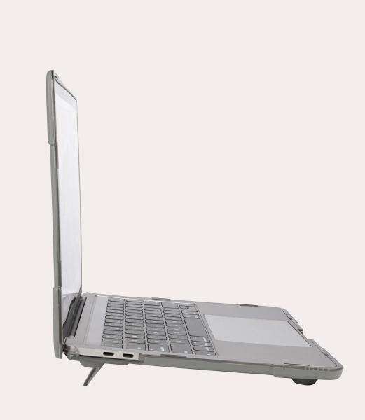 Tucano - Scocca MacBook Pro 13 v2020/2022 (grey),tucano,scocca,macbook,pro,13,v2121/2122,(grey)capa,transparente,com,bordo,em,tpu,antichoque,para,a,parte,superior,e,inferior,do,macbook,na,base,tem,2,pes,que,servem,de,stand,e,arrumam,dentro,da,capa