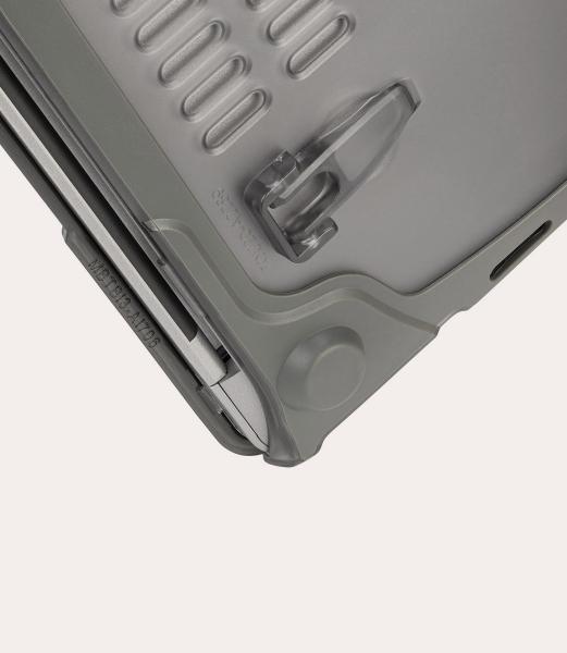 Tucano - Scocca MacBook Pro 13 v2020/2022 (grey),tucano,scocca,macbook,pro,13,v2121/2122,(grey)capa,transparente,com,bordo,em,tpu,antichoque,para,a,parte,superior,e,inferior,do,macbook,na,base,tem,2,pes,que,servem,de,stand,e,arrumam,dentro,da,capa