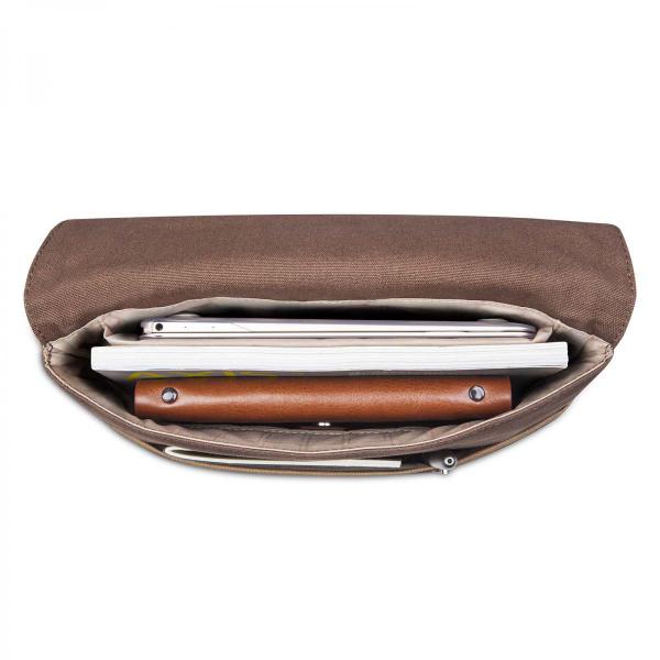 Moshi - Aerio Lite messenger bag (cocoa brown),moshi,aerio,lite,messenger,bag,(cocoa,brown)saco,com,alca,para,usar,a,tiracolo,tem,compartimento,alcochoado,especifico,para,um,ipad/tablet,e,outros,dois,de,menores,dimensoes,tambem,alcochoados,para,um