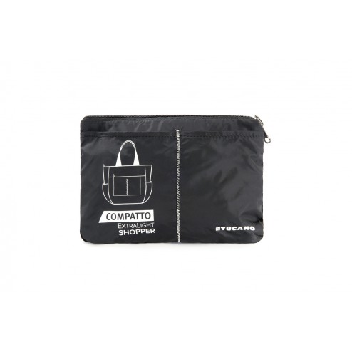 Tucano - Compatto Shopper (black),tucano,compatto,shopper,(black)saco,em,tecido,de,nylon,que,dobra,e,arruma,numa,pequena,bolsa,ideal,para,levar,em,viagem,para,garantir,espaco,extra,de,arrumacao/transporte,em,caso,de,necessidade,tem,ca