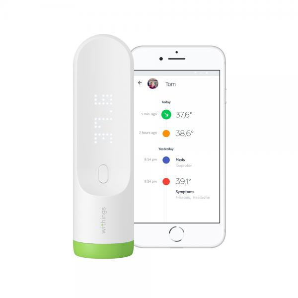 Withings - Thermo,withings,thermotermometro,com,16,sensores,basta,tocar,levemente,numa,determinada,area,do,corpo,em,2,segundos,detecta,o,ponto,mais,quente,vibrando,quando,a,medida,esta,efectuada,mostra,no,visor,led,o,r