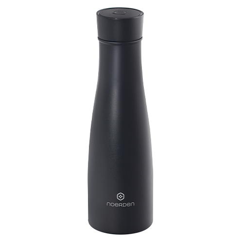 Noerden - Liz Smart Bottle 480 ml (black),noerden,liz,smart,bottle,481,ml,(black)garrafa,termo,inteligente,em,aco,tem,uma,luz,uvc,que,ao,acender,durante,5,minutos,mata,999%,das,baterias,e,virus,mantem,as,bebidas,quentes,durante,12,hr,ou,frias