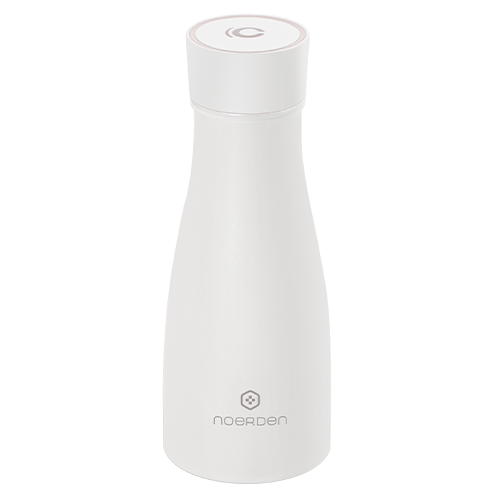 Noerden - Liz Smart Bottle 350 ml (white)   ,noerden,liz,smart,bottle,351,ml,(white),garrafa,termo,inteligente,em,aco,tem,uma,luz,uvc,que,ao,acender,durante,5,minutos,mata,999%,das,baterias,e,virus,mantem,as,bebidas,quentes,durante,12,hr,ou,fria