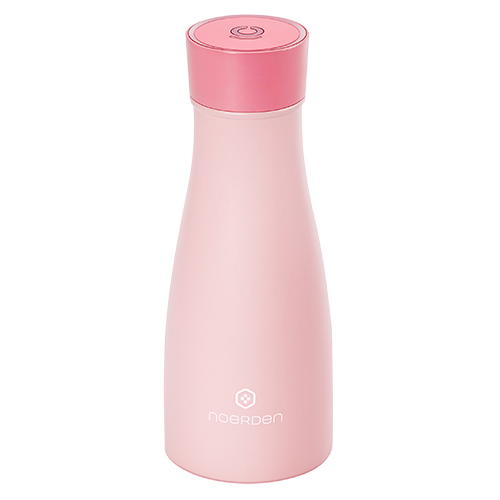 Noerden - Liz Smart Bottle 350 ml (pink)      ,noerden,liz,smart,bottle,351,ml,(pink),garrafa,termo,inteligente,em,aco,tem,uma,luz,uvc,que,ao,acender,durante,5,minutos,mata,999%,das,baterias,e,virus,mantem,as,bebidas,quentes,durante,12,hr,ou,frias