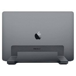 Macally - Vertical Stand (space grey),macally,vertical,stand,(space,grey)stand,vertical,em,aluminio,para,macbook,macbook,air,macbook,pro,ou,qualquer,outro,notebook,com,16,cm,a,3,cm,de,espessura,o,portatil,fica,fechado,na,vertical,e,com,to