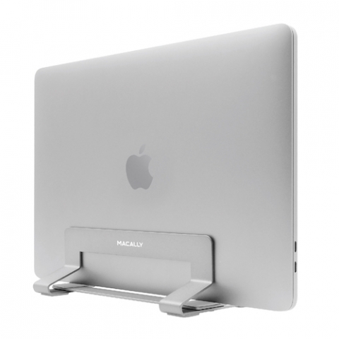 Macally - Vertical Stand (silver),macally,vertical,stand,(silver)stand,vertical,em,aluminio,para,macbook,macbook,air,macbook,pro,ou,qualquer,outro,notebook,com,16,cm,a,3,cm,de,espessura,o,portatil,fica,fechado,na,vertical,e,com,todas,