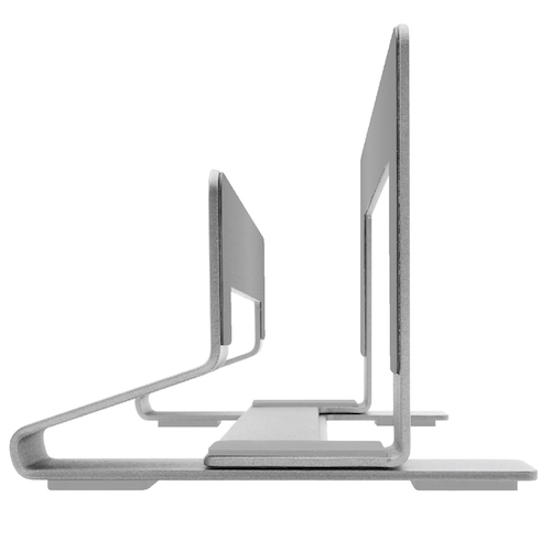 Macally - Vertical Stand (silver),macally,vertical,stand,(silver)stand,vertical,em,aluminio,para,macbook,macbook,air,macbook,pro,ou,qualquer,outro,notebook,com,16,cm,a,3,cm,de,espessura,o,portatil,fica,fechado,na,vertical,e,com,todas,