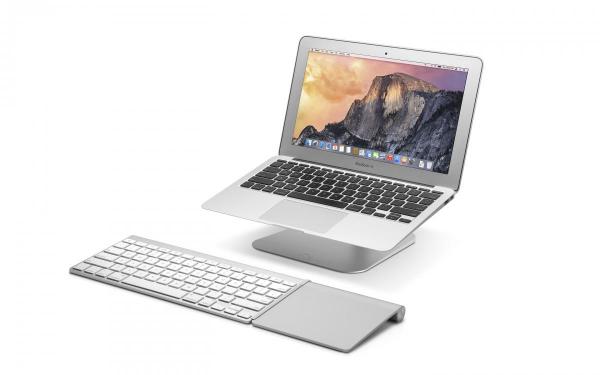 twelve south - HiRise for MacBook,twelve,south,hirise,for,macbookstand,metalico,ajustavel,em,altura,ate,15,cm,que,eleva,um,portatil,a,uma,posicao,mais,ergonomica,melhorando,tambem,a,sua,ventilacao,recomendase,o,uso,de,um,teclado,e,rat