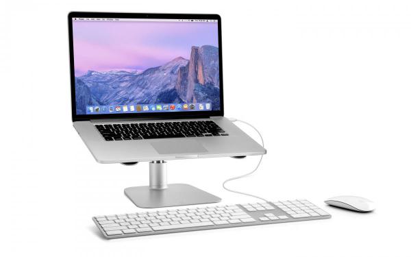 twelve south - HiRise for MacBook,twelve,south,hirise,for,macbookstand,metalico,ajustavel,em,altura,ate,15,cm,que,eleva,um,portatil,a,uma,posicao,mais,ergonomica,melhorando,tambem,a,sua,ventilacao,recomendase,o,uso,de,um,teclado,e,rat