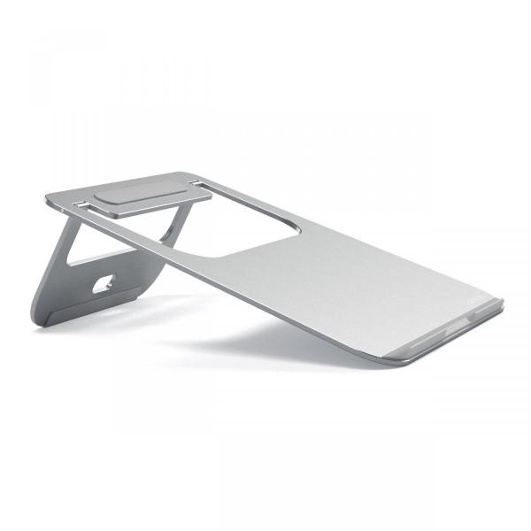 Satechi - Aluminum Laptop Stand (silver),satechi,aluminum,laptop,stand,(silver)stand,em,aluminio,para,portateis,e,tablets,tem,pega,e,fecha,ficando,com,formato,plano,para,maior,portabilidade,a,base,tem,partes,em,borracha,para,aumentar,a,ader