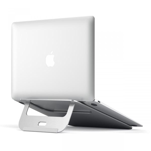 Satechi - Aluminum Laptop Stand (silver),satechi,aluminum,laptop,stand,(silver)stand,em,aluminio,para,portateis,e,tablets,tem,pega,e,fecha,ficando,com,formato,plano,para,maior,portabilidade,a,base,tem,partes,em,borracha,para,aumentar,a,ader