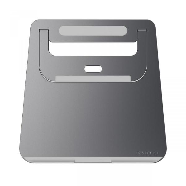 Satechi - Aluminum Laptop Stand (space grey),satechi,aluminum,laptop,stand,(space,grey)stand,em,aluminio,para,portateis,e,tablets,tem,pega,e,fecha,ficando,com,formato,plano,para,maior,portabilidade,a,base,tem,partes,em,borracha,para,aumentar,a,a