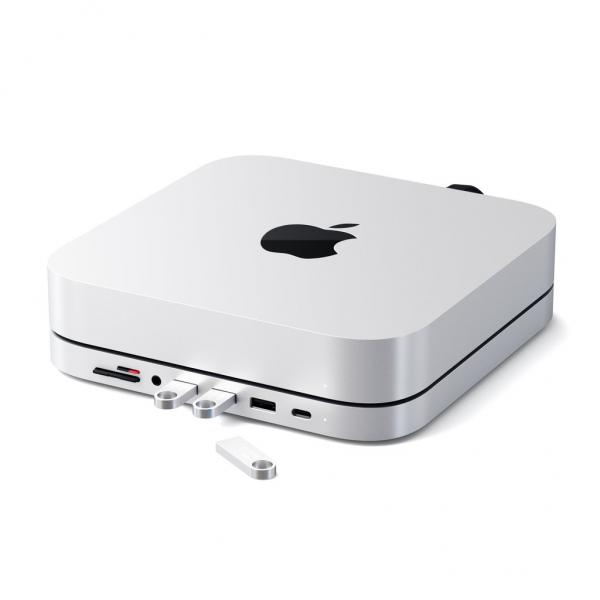 Satechi - Aluminum Stand & Hub for Mac Mini (silver)