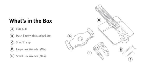 twelve south - HoverBar Duo,twelve,south,hoverbar,duostand,metalico,com,braco,articulado,para,tablet/ipad,tem,tambem,um,sistema,de,garra,com,parafuso,para,suspender,num,armario,ou,mesa,a,base,tem,uma,ranhura,em,baixo,relevo,para