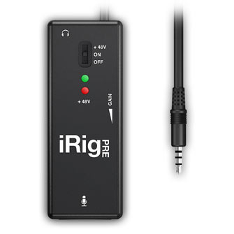 IK Multimedia - Interface iRig PRE,ik,multimedia,interface,irig,preinterface,xlr,para,ligar,microfones,a,iphone/ipad,e,equipamentos,android,atraves,da,ficha,dos,earphones,minijack,35mm