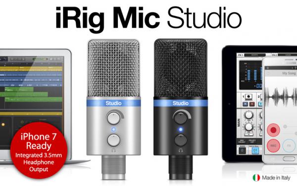 IK Multimedia - Microfone iRig Mic Studio (black),ik,multimedia,microfone,irig,mic,studio,(black)microfone,com,ligacao,digital,inclui,cabos,de,ligacao,com,fichas,lightning,microusb,e,usb,para,ligacao,a,iphone,ipad,tablets,e,smartphones,android,macs/p