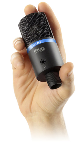 IK Multimedia - Microfone iRig Mic Studio (black),ik,multimedia,microfone,irig,mic,studio,(black)microfone,com,ligacao,digital,inclui,cabos,de,ligacao,com,fichas,lightning,microusb,e,usb,para,ligacao,a,iphone,ipad,tablets,e,smartphones,android,macs/p