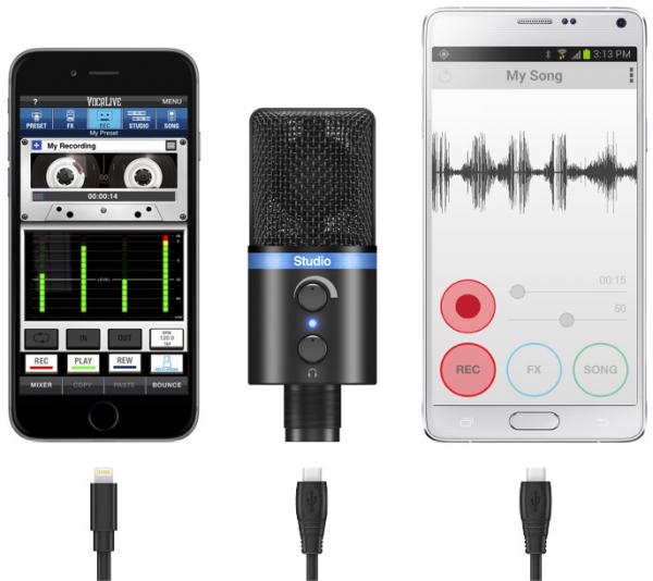 IK Multimedia - Microfone iRig Mic Studio (black),ik,multimedia,microfone,irig,mic,studio,(black)microfone,com,ligacao,digital,inclui,cabos,de,ligacao,com,fichas,lightning,microusb,e,usb,para,ligacao,a,iphone,ipad,tablets,e,smartphones,android,macs/p