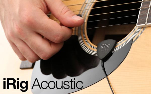 IK Multimedia - Interface iRig Acoustic,ik,multimedia,interface,irig,acousticmicrofone,desenvolvido,especialmente,para,gravar,som,de,guitarras,tem,ligacao,1/8,jack