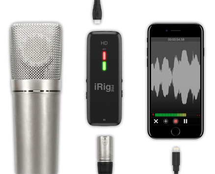 IK Multimedia - Interface iRig PRE HD,ik,multimedia,interface,irig,pre,hdinterface,digital,para,capturar,o,som,de,um,microfone,directamente,para,um,equipamento,ios,ou,computador,mac/windows