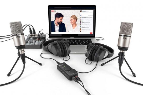 IK Multimedia - Interface iRig Stream,ik,multimedia,interface,irig,streaminterface,que,ligada,a,um,microfone,permite,gravar,som,directamente,para,um,smartphone,tablet,ou,portatil,inclui,os,cabos,de,ligacao,lightning,usb,e,usbc,tem,um,bota