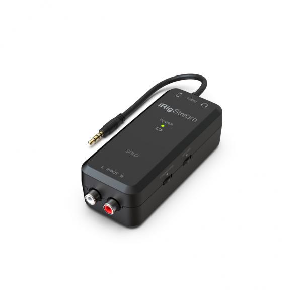 IK Multimedia - Interface iRig Stream Solo,ik,multimedia,interface,irig,stream,solointerface,audio,para,iphone,ipad,e,android,permite,conectar,ate,3,fontes,distintas,e,misturar,tudo,num,som,optimizado,para,streaming,tem,minijack,para,ligacao,a