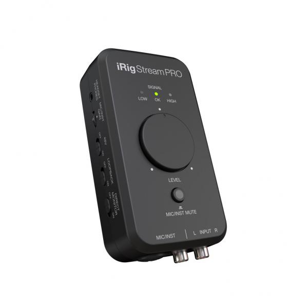 IK Multimedia - Interface iRig Stream Pro,ik,multimedia,interface,irig,stream,prointerface,para,fazer,streaming,de,audio,a,24,bits/96,khz,para,iphone,ipad,android,ou,mac/pc,tem,2,fichas,rca,input,minijack,1/8,para,headphones,xlr,para,microfon