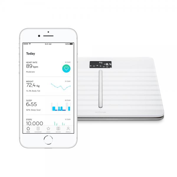 Withings - Balança Body Cardio (white),withings,balanca,body,cardio,(white)balanca,mede,o,peso,e,faz,a,analise,completa,da,massa,corporal,(percentagem,de,massa,gorda,musculo,e,agua),e,dados,cardiovasculares,(ritmo,cardiaco,pulse,wave,veloc