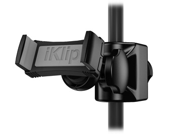 IK Multimedia - iKlip Xpand Mini ,ik,multimedia,iklip,xpand,mini,armacao,para,colocar,um,smartphone,ou,tablet,ate,6,num,pedestal,de,microfone,angulo,de,visualizacao,e,orientacao,ajustaveis,compativel,com,todos,os,modelos,de,iphone,e,i