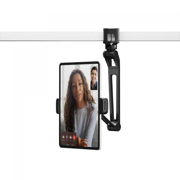 twelve south - HoverBar Duo with Snap (black),twelve,south,hoverbar,duo,with,snap,(black)stand,metalico,com,braco,articulado,para,tablet/ipad,tem,tambem,um,sistema,de,garra,com,parafuso,para,suspender,num,armario,ou,mesa,É,extremamente,facil,e,r