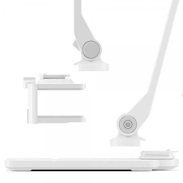 twelve south - HoverBar Duo with Snap (white),twelve,south,hoverbar,duo,with,snap,(white)stand,metalico,com,braco,articulado,para,tablet/ipad,tem,tambem,um,sistema,de,garra,com,parafuso,para,suspender,num,armario,ou,mesa,É,extremamente,facil,e,r