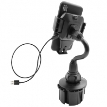 Macally - Car Cup Phone Mount w/ Qi Charger (10W),macally,car,cup,phone,mount,w/,qi,charger,(11w)suporte,para,smartphones/iphone,de,54,mm,a,121,mm,de,largura,encaixa,nos,dispositivos,para,garrafas,existentes,em,alguns,carros,a,base,e,regulavel,e,tem,