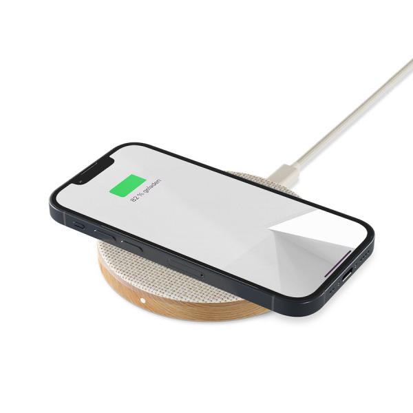 Woodcessories - EcoPad Qi Charger (oak/fabric)